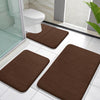 iPeachs Foam Bath Mat Set of 3 – Super Soft, Absorbent & Non-Slip Bathroom Rugs