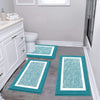 Pauwer Bathroom Rugs 3 Piece Set | Non-Slip Washable Bath Mats | Multiple Colors & Sizes