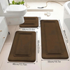 iPeachs Set of 3 Non-Slip Bath Mats – Ultra Absorbent Plush Bathroom Rugs & Runner, Quick-Drying, Machine Washable
